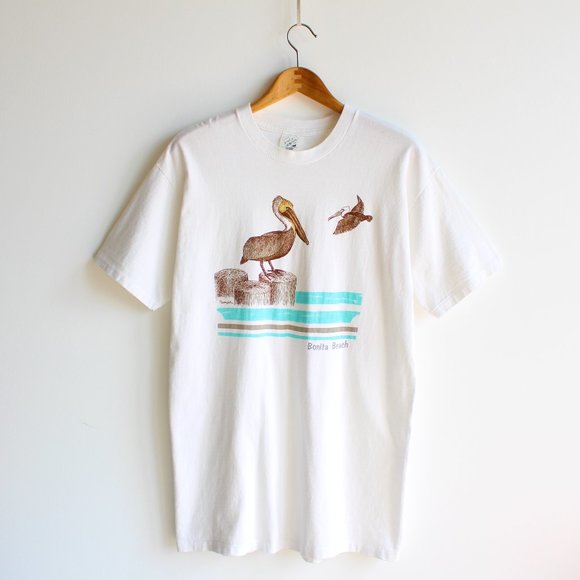 Vintage 80's Bonita Beach Florida Tee Made in USA - Picture 1 of 5